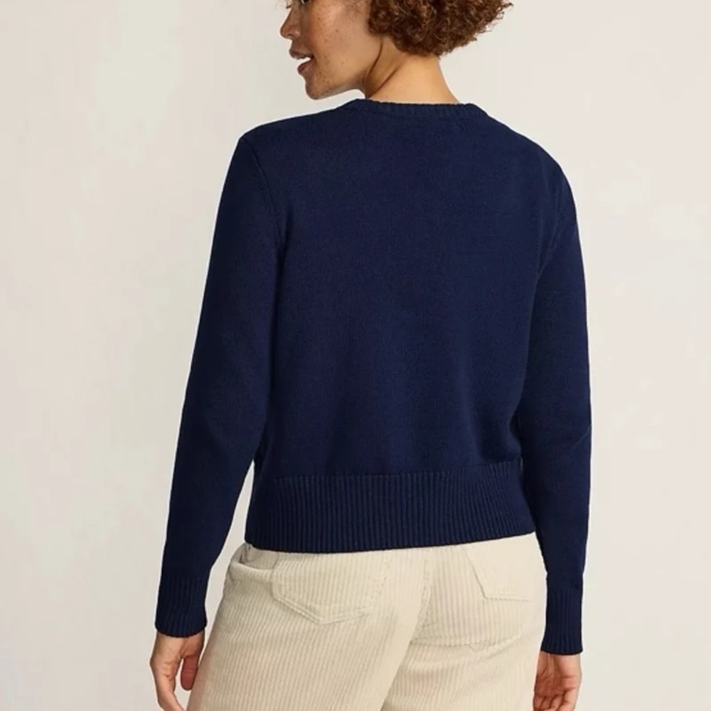 NWT Lands’ End Women's Drifter Modern Jacquard Crew Neck Sweater size Small - Picture 5 of 12